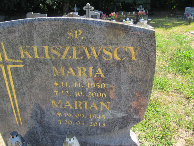 Marian Kliszewski 1945 Trzciel - Grobonet - Wyszukiwarka osób pochowanych